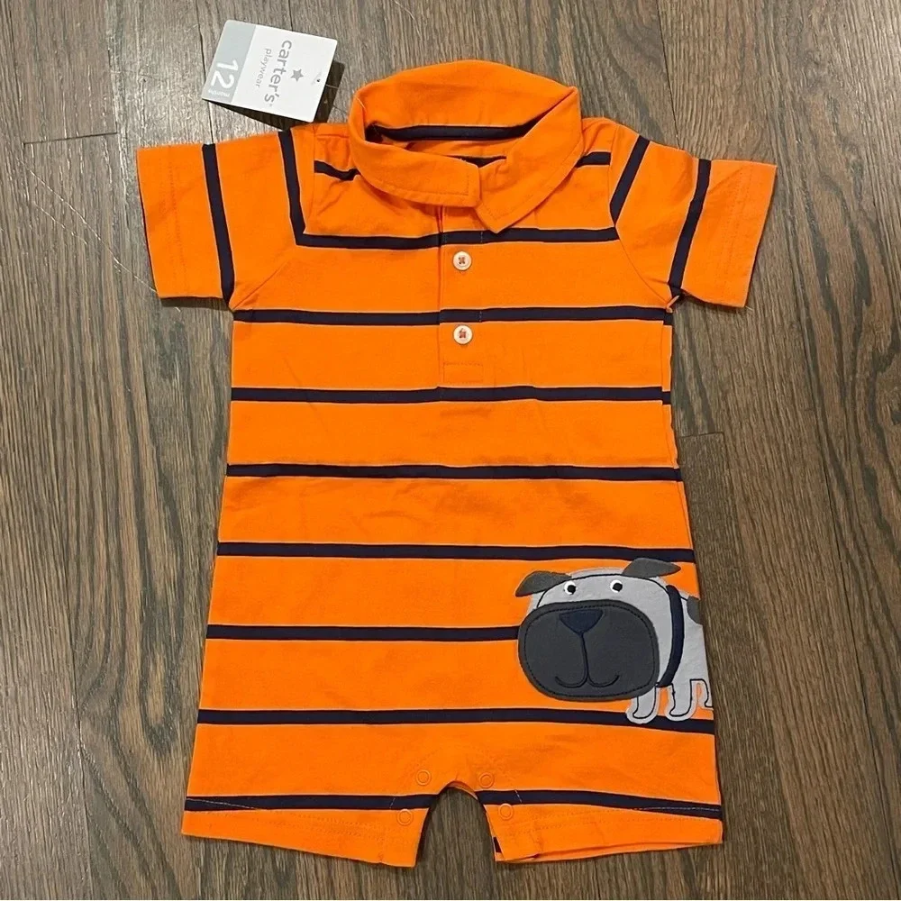 NWT Carter's 2-piece bundle Romper set baby boy size
